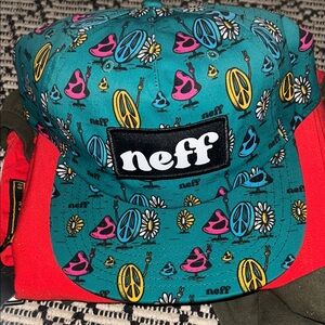 Neff Kids' Teal Peace and Daisy Hat